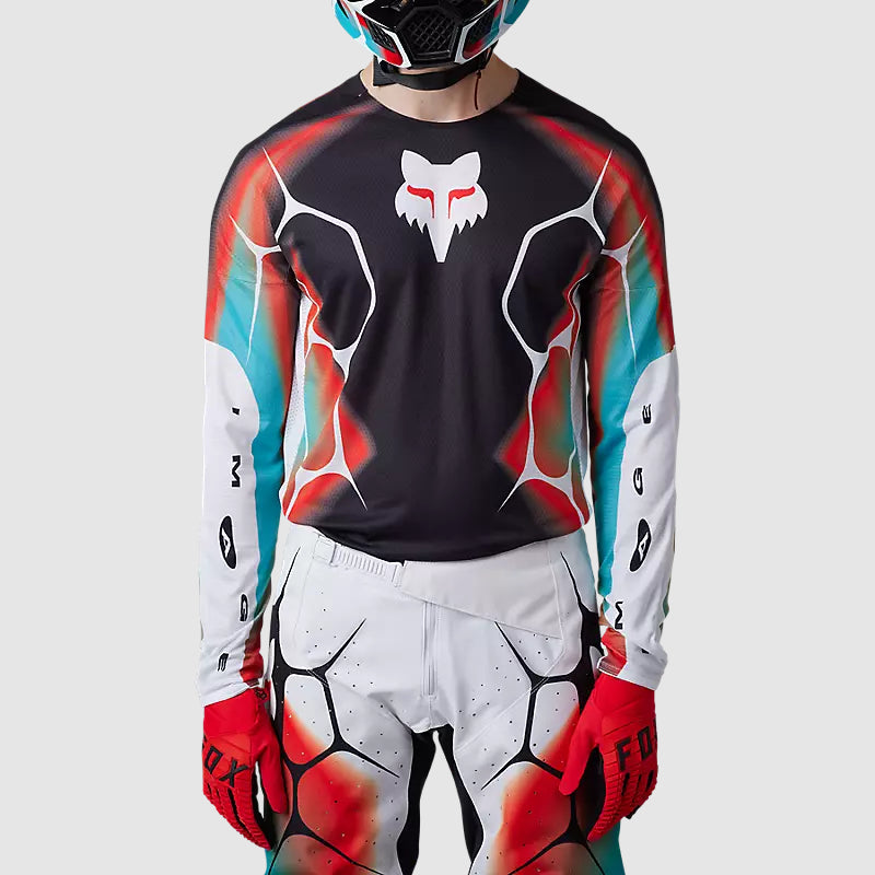 Polera Moto 360 Syz Negro/Blanco/Rojo Fox polera moto fox motocross