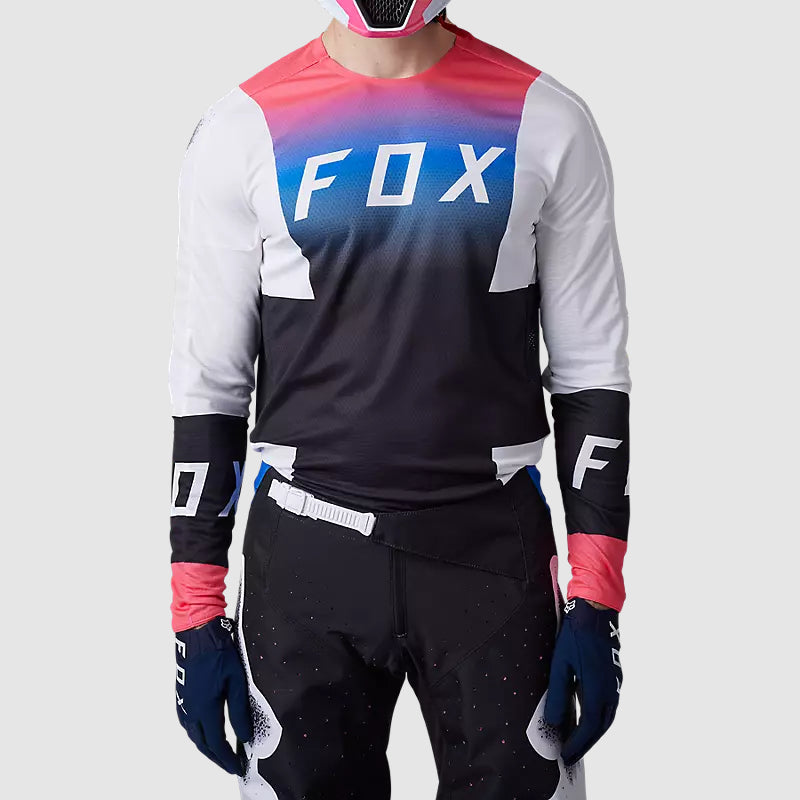 Polera Moto 360 Horyzn Negro/Blanco/Rosado Fox polera moto fox motocross