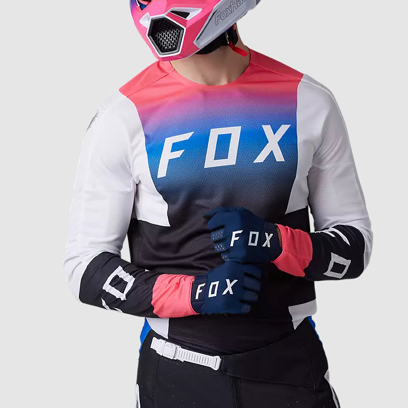 Polera Moto 360 Horyzn Negro/Blanco/Rosado Fox polera moto fox motocross