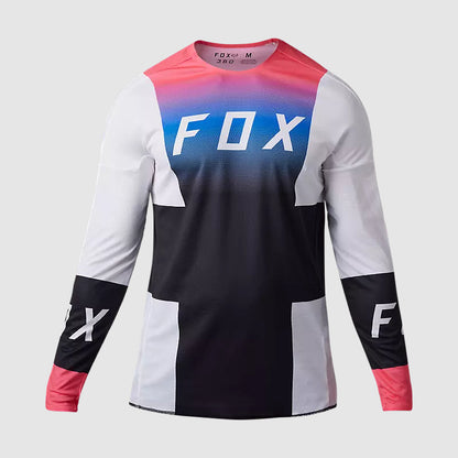 Polera Moto 360 Horyzn Negro/Blanco/Rosado Fox polera moto fox motocross