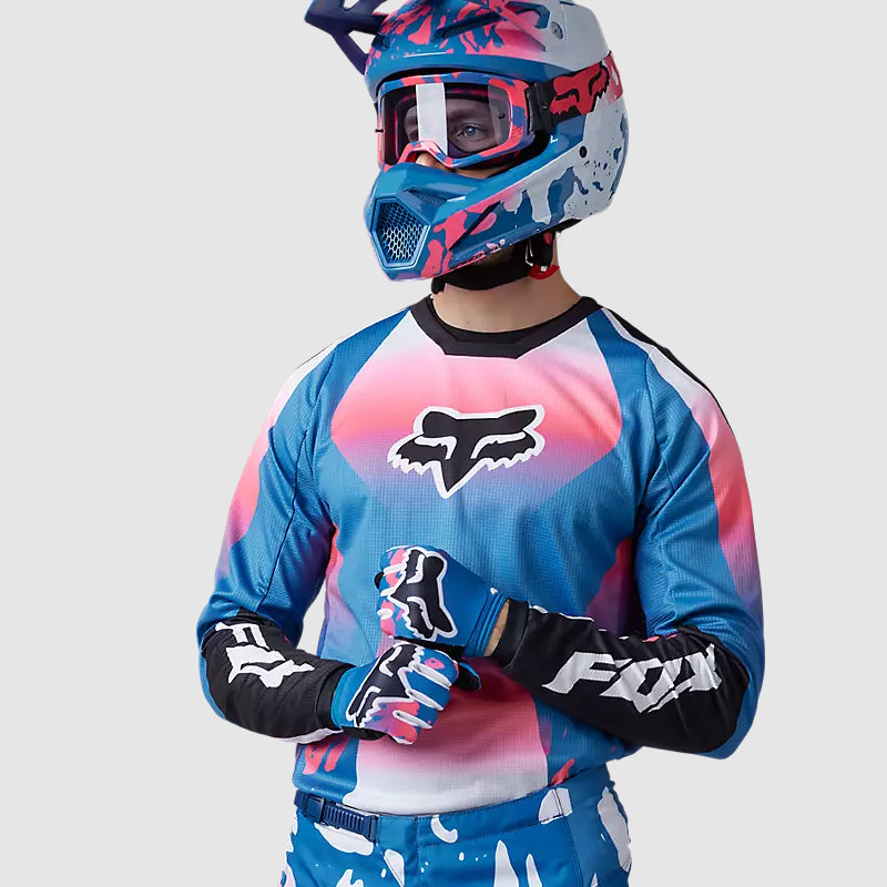 Polera Moto 180 Morphic Celeste Fox polera moto fox motocross