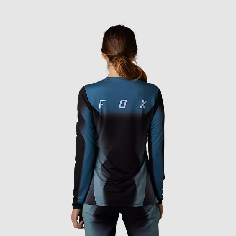 Polera Bicicleta Mujer Flexair TS57 Manga Larga Negro Fox