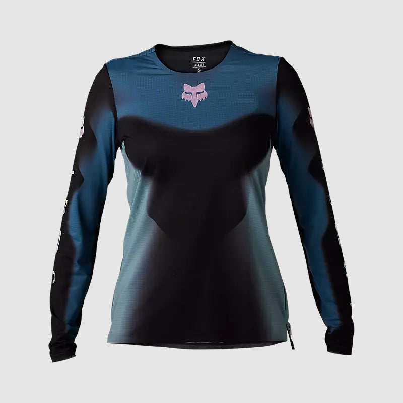 Polera Bicicleta Mujer Flexair TS57 Manga Larga Negro Fox