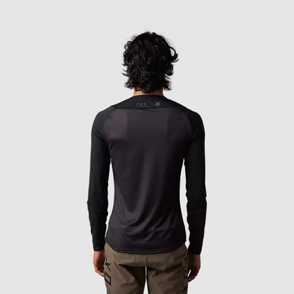 Polera Bicicleta Flexair Ascent Manga Larga Negro Fox polera bicicleta fox mtb