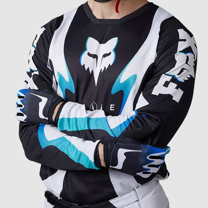 Polera Moto 180 Kozmik Negro/Blanco Fox polera moto fox motocross