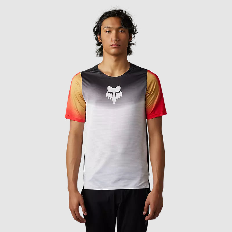 Polera Bicicleta Flexair Novah Negro/Blanco Fox polera bicicleta fox mtb