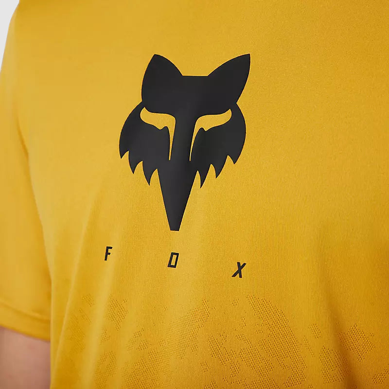 Polera Bicicleta Ranger TruDri™ Mostaza Fox polera bicicleta fox mtb