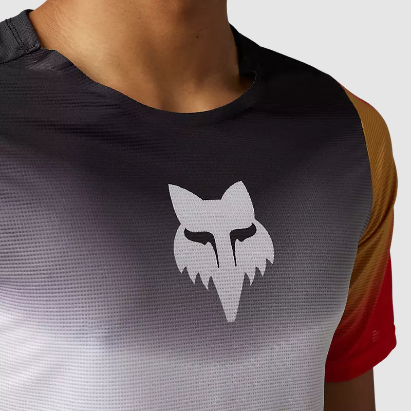 Polera Bicicleta Flexair Novah Negro/Blanco Fox polera bicicleta fox mtb
