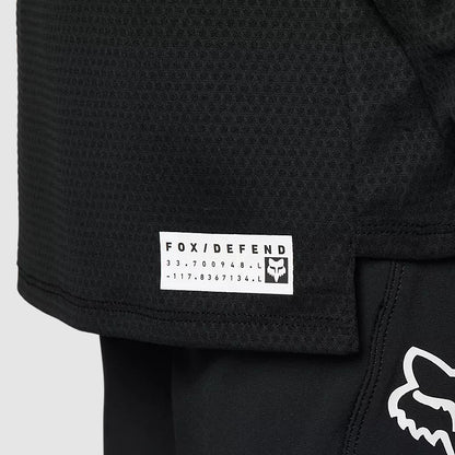 Polera Bicicleta Niño Defend Manga Larga Negro Fox