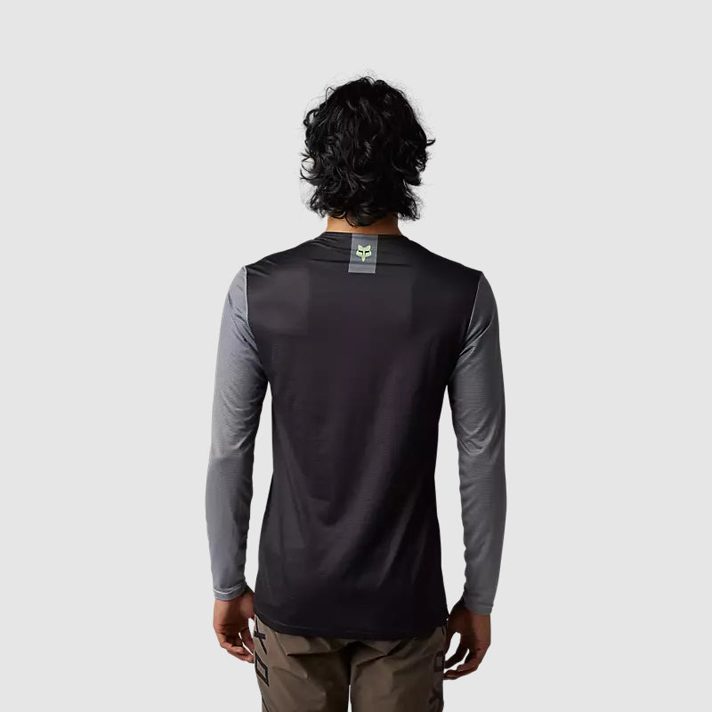 Polera Bicicleta Flexair Arcadia Manga Larga Negro Fox