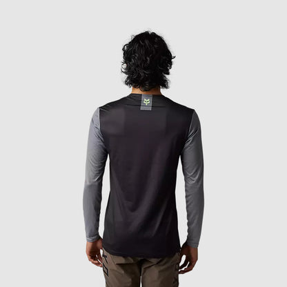 Polera Bicicleta Flexair Arcadia Manga Larga Negro Fox