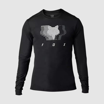 Polera Bicicleta Ranger Dayto Manga Larga Negro Fox polera bicicleta fox mtb