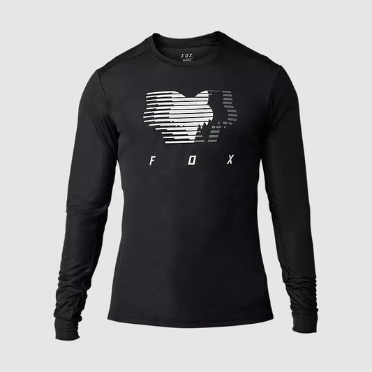 Polera Bicicleta Ranger Dayto Manga Larga Negro Fox polera bicicleta fox mtb
