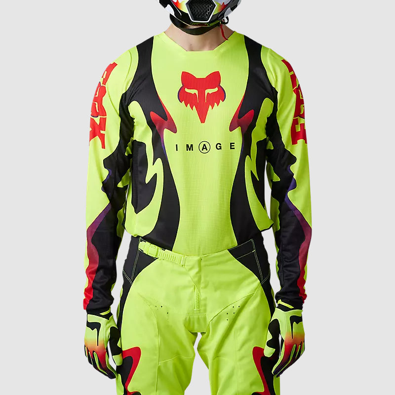 Polera Moto 180 Kozmik Amarillo/Negro Fox polera moto fox motocross