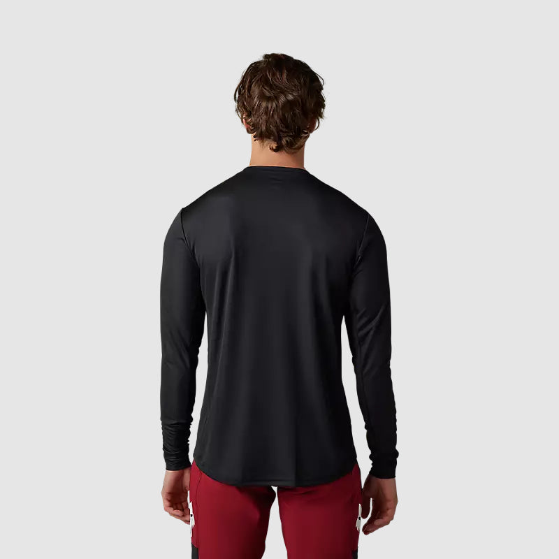 Polera Bicicleta Ranger Dayto Manga Larga Negro Fox polera bicicleta fox mtb