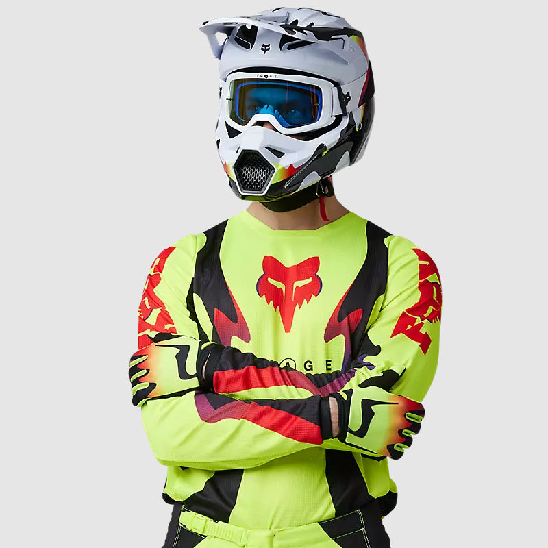 Polera Moto 180 Kozmik Amarillo/Negro Fox polera moto fox motocross