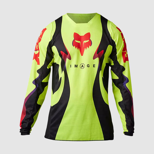 Polera Moto 180 Kozmik Amarillo/Negro Fox polera moto fox motocross