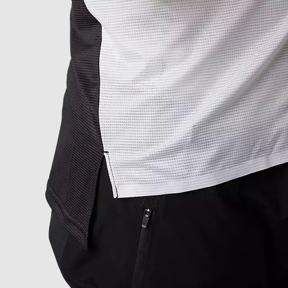 Polera Bicicleta Flexair Novah Negro/Blanco Manga Larga Fox