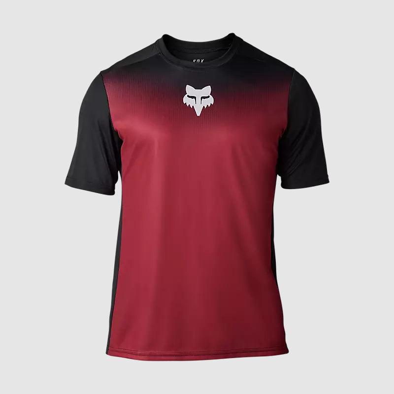 Polera Bicicleta Ranger Keel Negro/Rojo Fox polera bicicleta fox mtb
