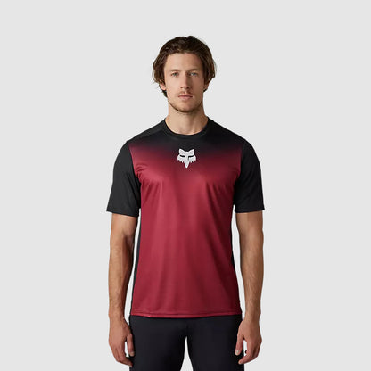 Polera Bicicleta Ranger Keel Negro/Rojo Fox polera bicicleta fox mtb