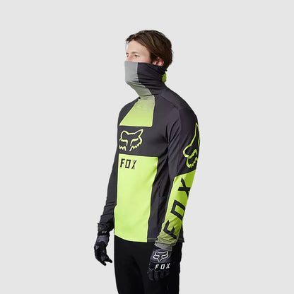 Polera Moto Ranger Drive Krux SXS Con Cuello Amarillo Fluor Fox polera moto fox motocross