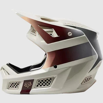 Casco Bicicleta Rampage Pro Carbon MIPS® Blanco/Cafe Fox | Casco MTB Fox casco fox racing motocross mtb