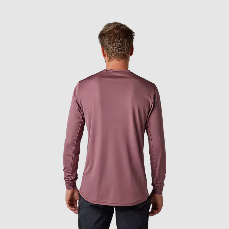 Polera Bicicleta Ranger Dayto Manga Larga Burdeo Fox polera bicicleta fox mtb