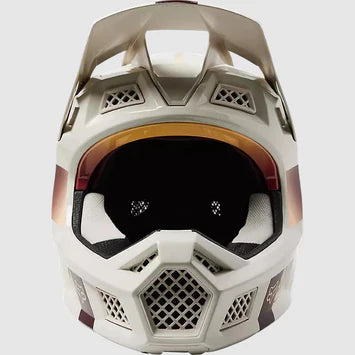 Casco Bicicleta Rampage Pro Carbon MIPS® Blanco/Cafe Fox | Casco MTB Fox casco fox racing motocross mtb