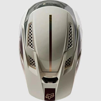 Casco Bicicleta Rampage Pro Carbon MIPS® Blanco/Cafe Fox | Casco MTB Fox casco fox racing motocross mtb
