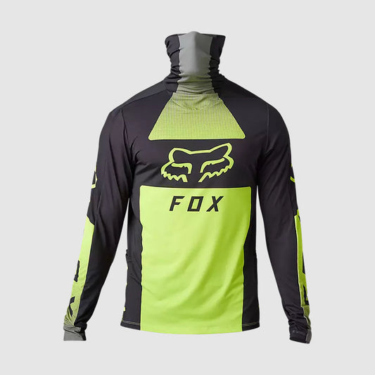 Polera Moto Ranger Drive Krux SXS Con Cuello Amarillo Fluor Fox