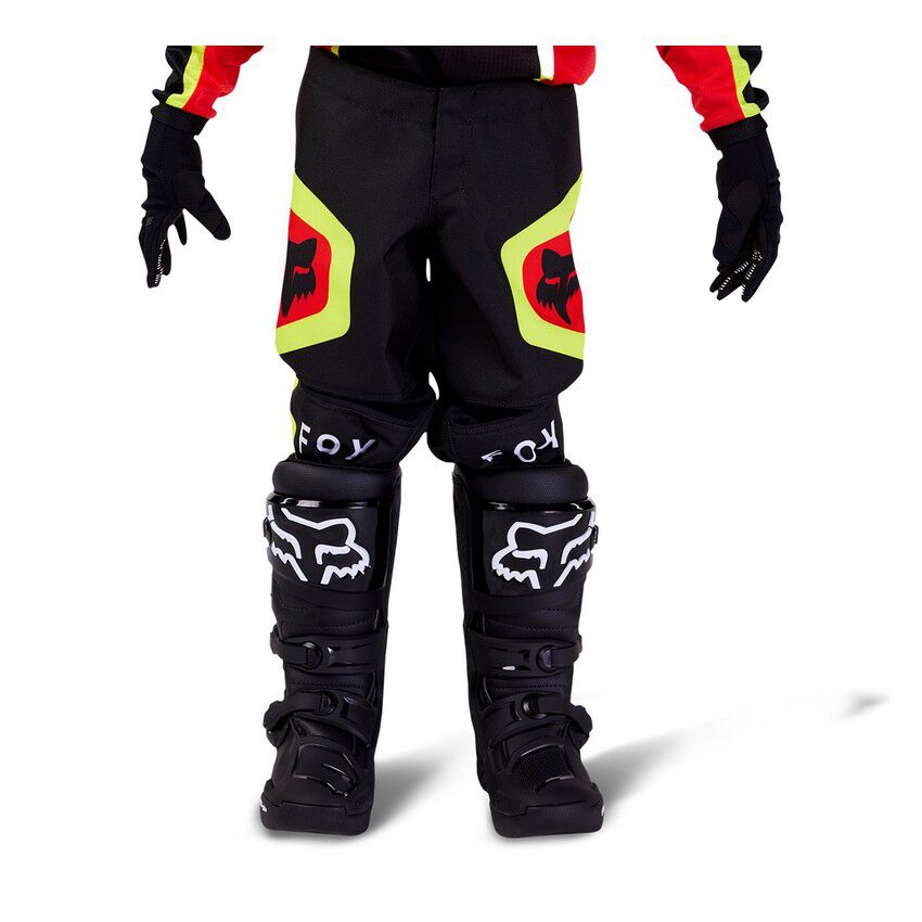 Pantalon Fox Moto Infantil 180 Ballast para Moto Negro/Rojo