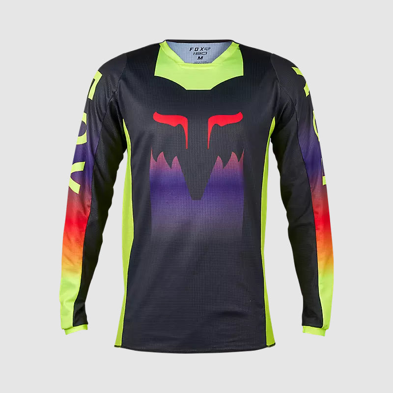 Polera Moto 180 Flora Gris/Amarillo Fox polera moto fox motocross