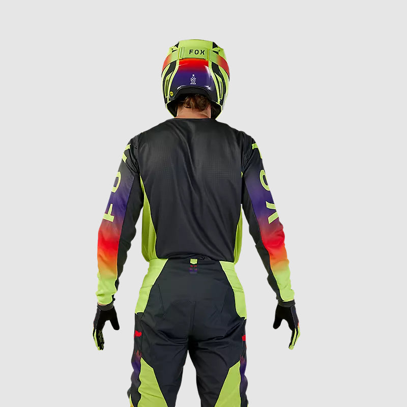 Polera Moto 180 Flora Gris/Amarillo Fox polera moto fox motocross