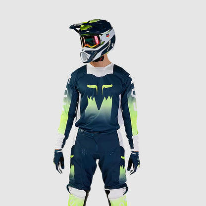 Polera Moto 180 Flora Azul Petroleo Fox polera moto fox motocross