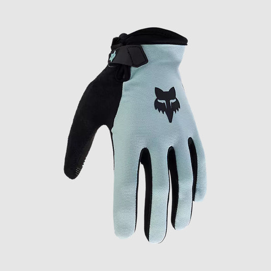 Guantes Bicicleta Ranger Celeste Claro Fox