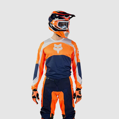 Polera Moto 180 Nitro Naranjo Fluor Fox polera moto fox motocross