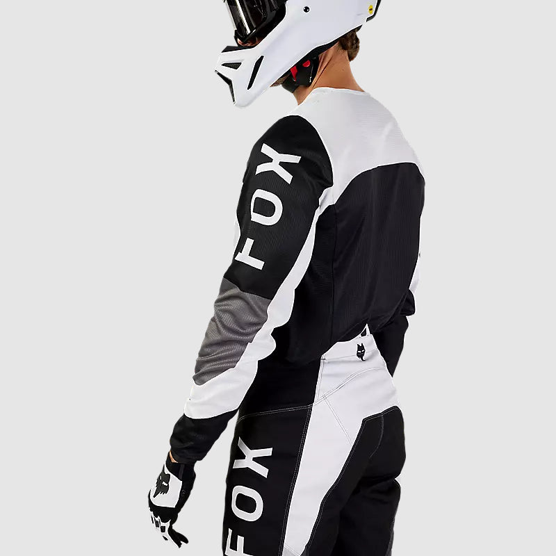 Polera Moto 180 Nitro Negro/Gris Claro Fox polera moto fox motocross