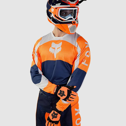 Polera Moto 180 Nitro Naranjo Fluor Fox polera moto fox motocross