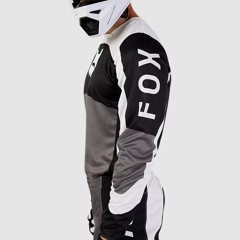 Polera Moto 180 Nitro Negro/Gris Claro Fox polera moto fox motocross