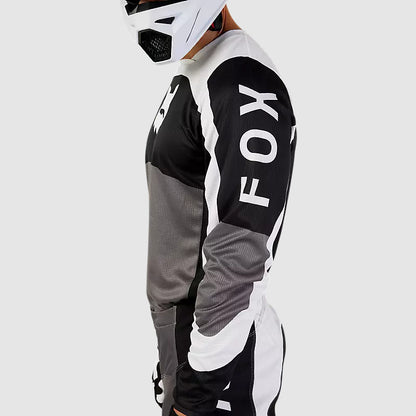 Polera Moto 180 Nitro Negro/Gris Claro Fox polera moto fox motocross