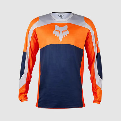 Polera Moto 180 Nitro Naranjo Fluor Fox polera moto fox motocross
