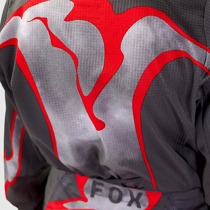 Polera Moto Niño 180 Atlas Gris/Rojo Fox
