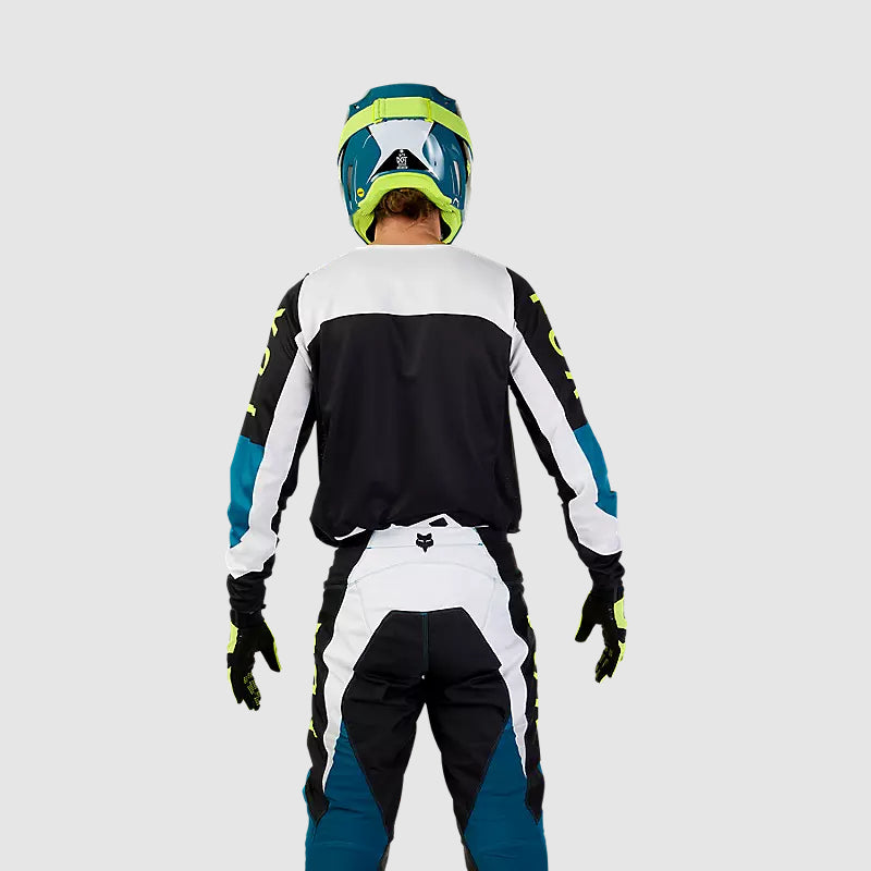 Polera Moto 180 Nitro Azul/Amarillo Fox polera moto fox motocross