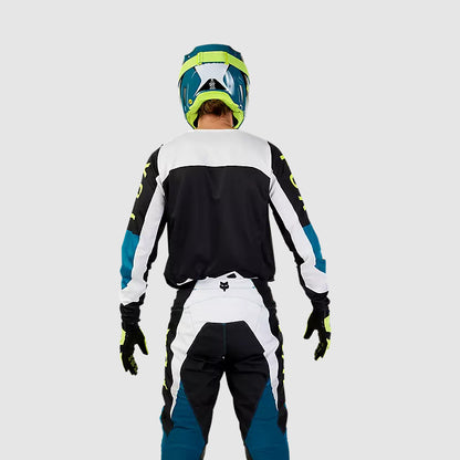 Polera Moto 180 Nitro Azul/Amarillo Fox polera moto fox motocross
