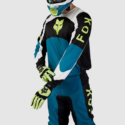 Polera Moto 180 Nitro Azul/Amarillo Fox polera moto fox motocross