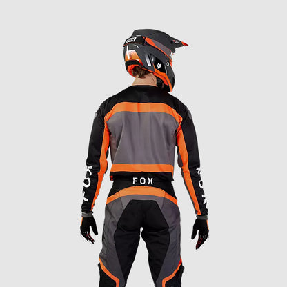 Polera Moto 180 Ballast Negro/Naranjo Fox