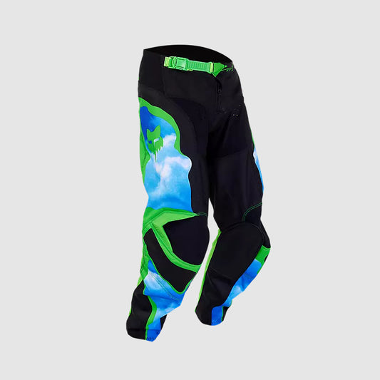 Pantalon Fox Moto Niño 180 Atlas para Moto Celeste/Verde