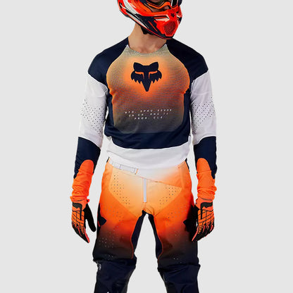 Polera Moto 360 Revise Azul Marino/Naranjo Fox polera moto fox motocross
