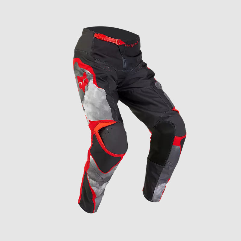 Pantalon Fox Moto 180 Atlas para Moto Gris/Rojo