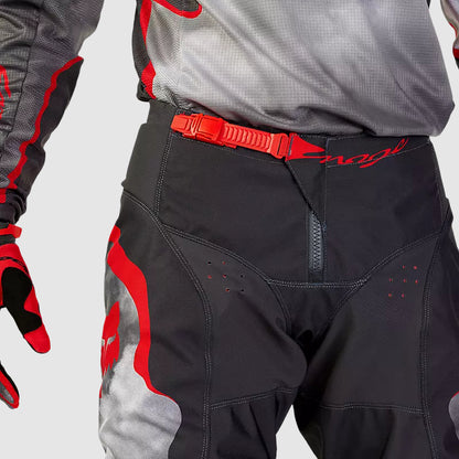 Pantalon Moto 180 Atlas Gris/Rojo Fox